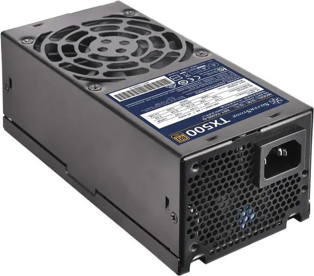 Alt view image 7 of 7 - SilverStone Technology 500W Fixed Cable TFX Power Supply 80 Plus Gold TX500-G (SST-TX500-G)
