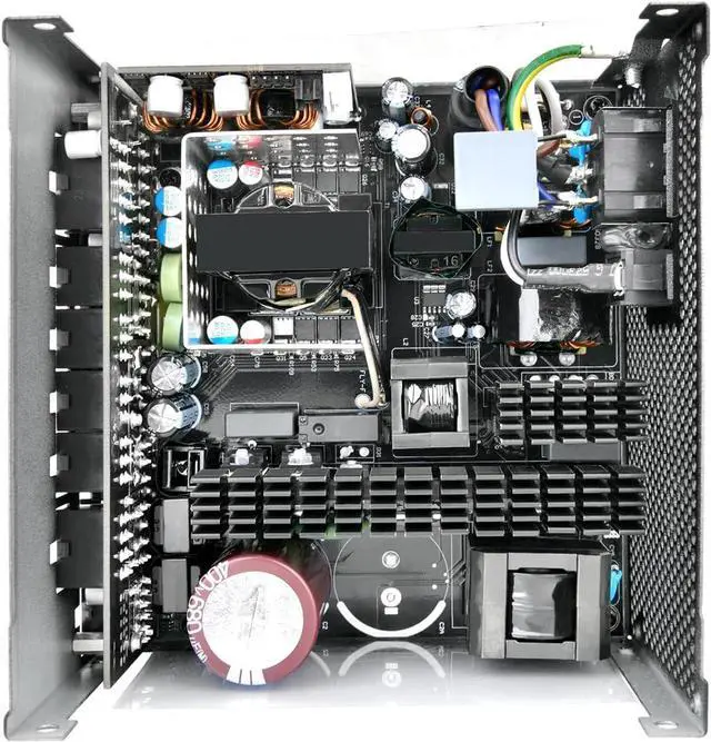 Alt view image 6 of 6 - Thermaltake Toughpower PT 850W; ATX 3.1; Native PCIe 5.1 12V-2x6; Etched Flat Cables; Dual-Color H++ Connectors; 100% Japanese Capacitors; 135mm Fan; 80 Plus Platinum; Black; PS-TPP-0850FNFAPU-1