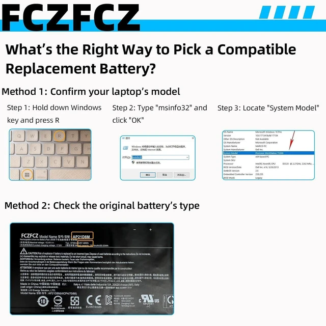 Alt view image 2 of 7 - AP21D8M Battery 55.03Wh 3733mAh Replacement for Acer Nitro 5 AN515-46 5-AN515-46-R56G 5-AN515-46-R1A1 5-AN515-46-R74X 5-AN515-46-R52P / AN515-47 AN515-58/16 AN16-51 Series KT.0040G.015 15.4V