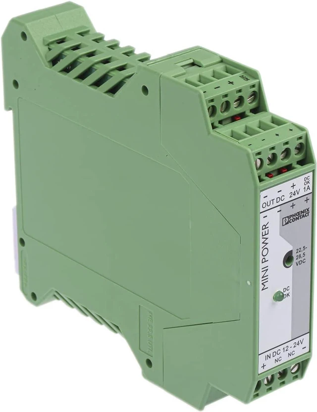 Main image of Phoenix Contact MINI-PS-12-24DC/24DC/1 DIN Rail Power Supply 24Vdc 1A 24W