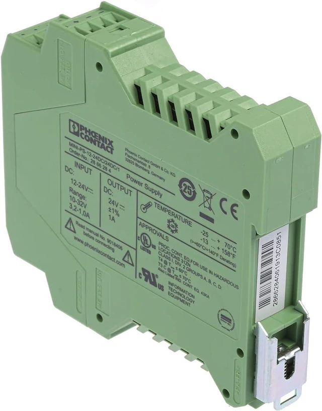 Alt view image 2 of 4 - Phoenix Contact MINI-PS-12-24DC/24DC/1 DIN Rail Power Supply 24Vdc 1A 24W