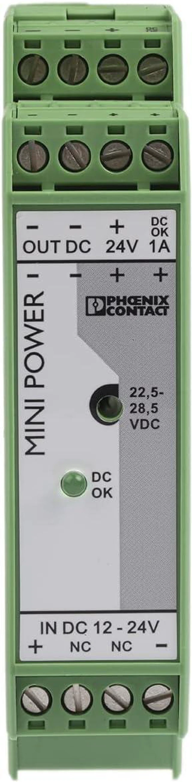 Alt view image 3 of 4 - Phoenix Contact MINI-PS-12-24DC/24DC/1 DIN Rail Power Supply 24Vdc 1A 24W
