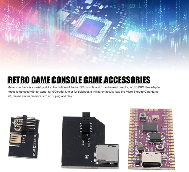 Alt view image 2 of 7 - Starter Kit for GC DOL 001 Console, RPi Picoboot GC DOL 001 Console Development Board FPC Flex Cable with Micro Storage Card Reader SD2SP2 Pro Adapter