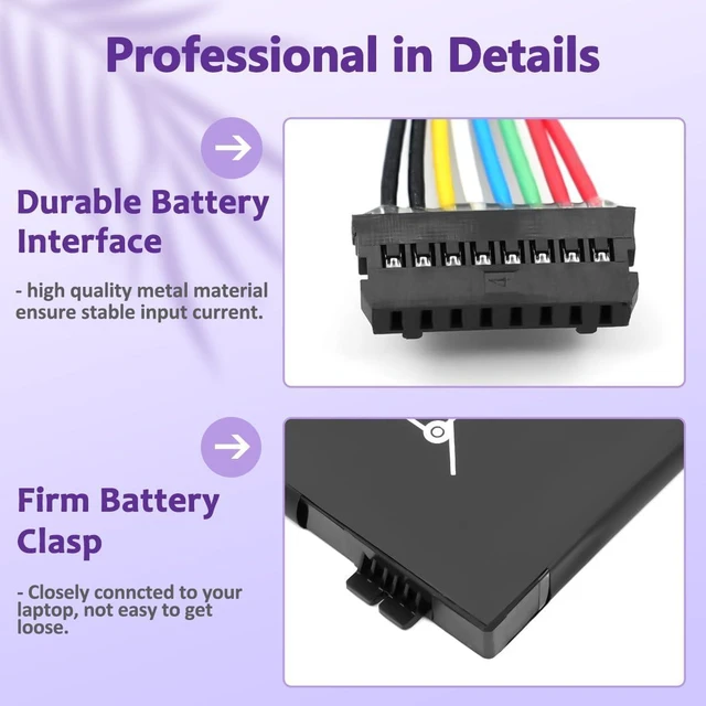 Alt view image 5 of 7 - L22X3PG4 L22B3PG4 L22D3PG5 L22M3PG5 Laptop Battery Replacement for Lenovo ThinkPad E14 Gen 5/6 E16 Gen 1/2 Series L22L3PG5 L22D3PG4 L22M3PG4 SB11K63019 5B11K63025 SB11N45980 5B11N45988 5B11N46005