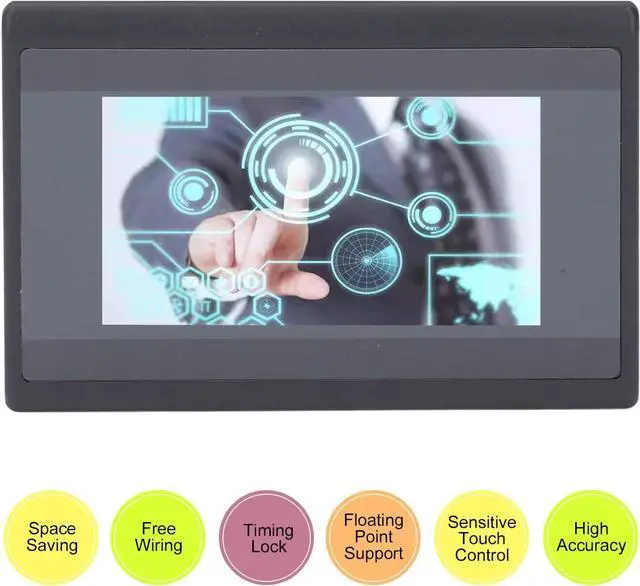 Alt view image 7 of 7 - 4.3in WSB4322R HMI Touch Screen PLC, 600MHz ARM9 CPU, 8MB DDR2 Memory, for Intelligent Controllers, 140x98x36mm
