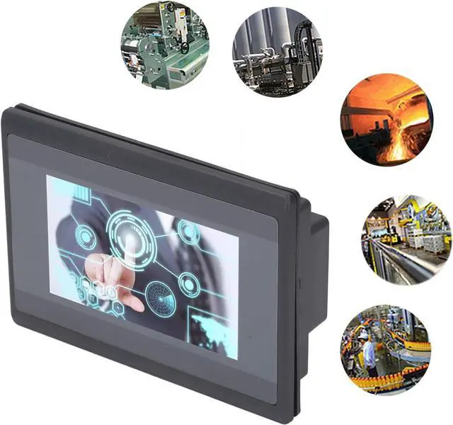 Alt view image 5 of 7 - 4.3in WSB4322R HMI Touch Screen PLC, 600MHz ARM9 CPU, 8MB DDR2 Memory, for Intelligent Controllers, 140x98x36mm