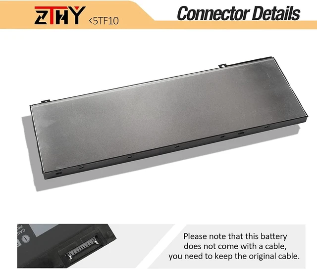 Alt view image 4 of 7 - ZTHY 5TF10 Laptop Battery Replacement for Dell Precision 7730 7740 P34E 7530 7540 P74F Series Notebook NYFJH RY3F9 0RY3F9 7M0T6 GHXKY 05TF10 P34E001 P34E002 P74F001 P74F002