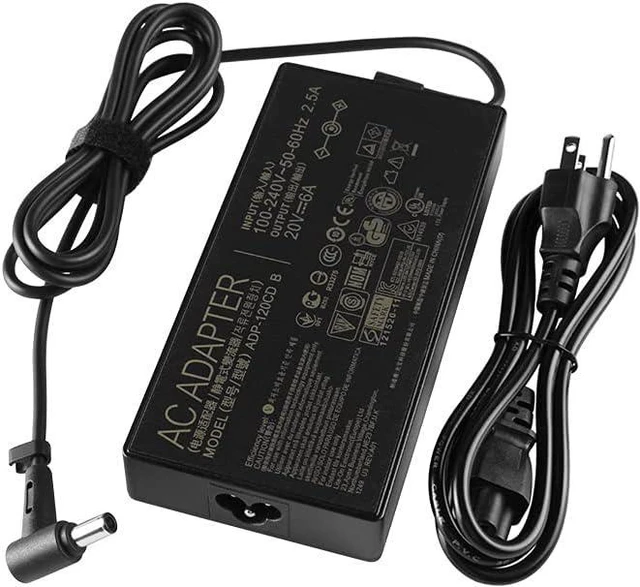 Main image of 20V 6A 120W AC Charger Adapter Replacement for Asus 0A001-00860100 80320002W ADP-120CD B ADP-120CDB PA-1121-28 (6,0 × 3,7 mm)