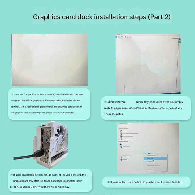 Alt view image 3 of 7 - PCIE 5.0 GPU External Graphics Card Dock Laptop Docking Station 8611 Low Latency Connection GPU Dock for Gaming Handhelds