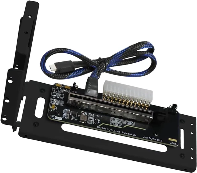 Alt view image 5 of 7 - PCIE 5.0 GPU External Graphics Card Dock Laptop Docking Station 8611 Low Latency Connection GPU Dock for Gaming Handhelds