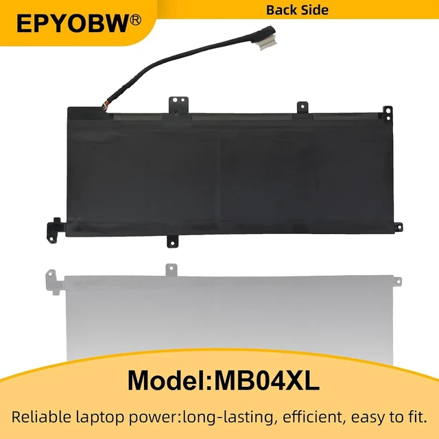 Alt view image 6 of 7 - MB04XL Laptop Battery 55.67Wh 15.4V Compatible with HP Envy X360 M6-aq000 Convertible PC Envy X360 15-aq000 15t-aq000 Convertible PC Series HSTNN-UB6X 843538-541 844204-850 TPN-W119 TPN-W120