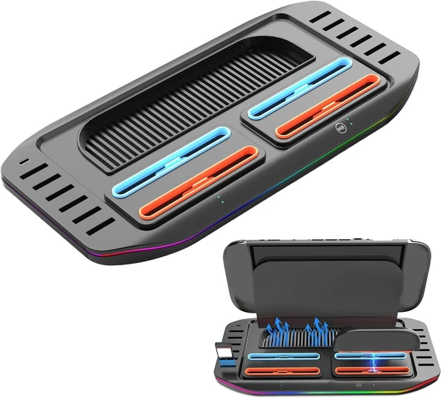 Alt view image 2 of 7 - Fast Charging Dock Station with USB Cable for NS2. Includes Space Saving Design Dock with Current Protection and Game Card Storage