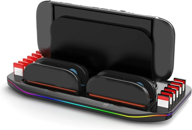 Alt view image 4 of 7 - Fast Charging Dock Station with USB Cable for NS2. Includes Space Saving Design Dock with Current Protection and Game Card Storage
