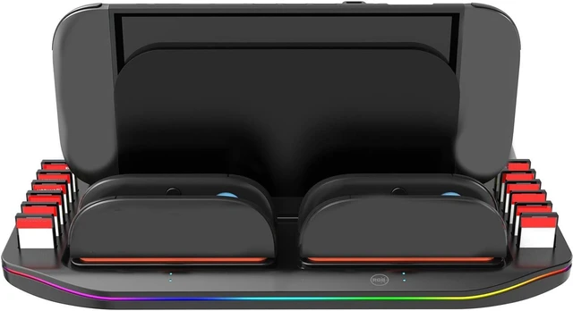 Alt view image 6 of 7 - Fast Charging Dock Station with USB Cable for NS2. Includes Space Saving Design Dock with Current Protection and Game Card Storage