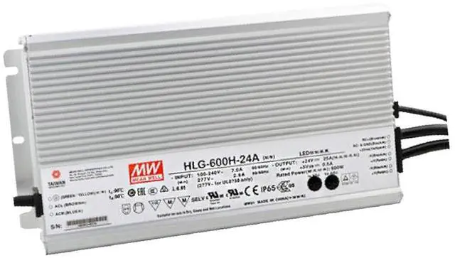 Main image of LED Power Supplies 600W 24V 25A IP65 Dimming CV+CC