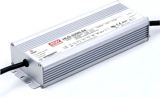Alt view image 2 of 4 - Meanwell HLG-320H-24 Power Supply - 320W 24V 13.34A - IP67