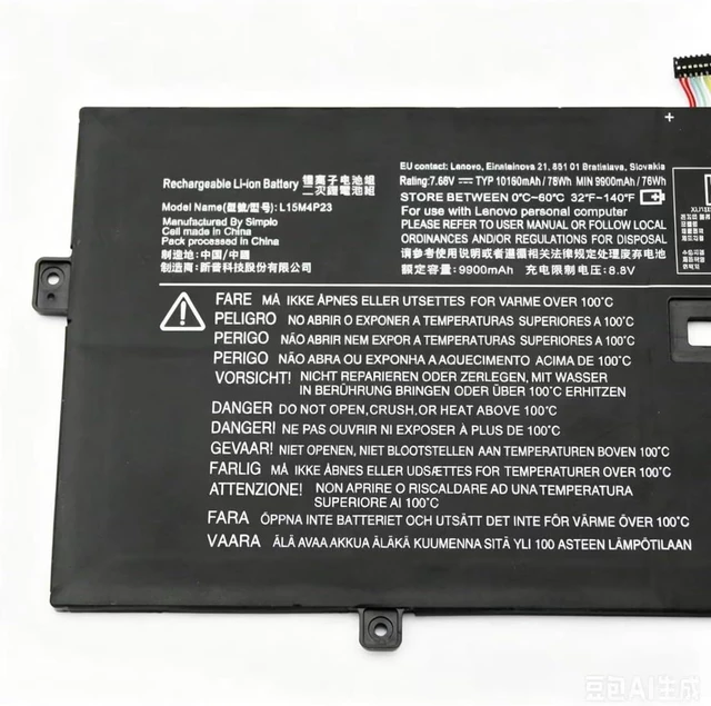 Alt view image 2 of 4 - 7.68V 10160mAh L15C4P22 L15M4P23 L15M4P21 Compatible for Lenovo Yoga 910-13 IKB 5PRO Series