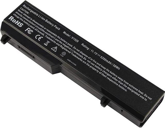 Main image of 11.1V 5200mAh K738H Compatible for Dell 451-10655 N950C T112C T114C T116C U661H for Vostro 1310 1320 1510 1511 1520 2510