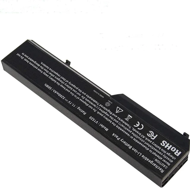 Alt view image 3 of 7 - 11.1V 5200mAh K738H Compatible for Dell 451-10655 N950C T112C T114C T116C U661H for Vostro 1310 1320 1510 1511 1520 2510