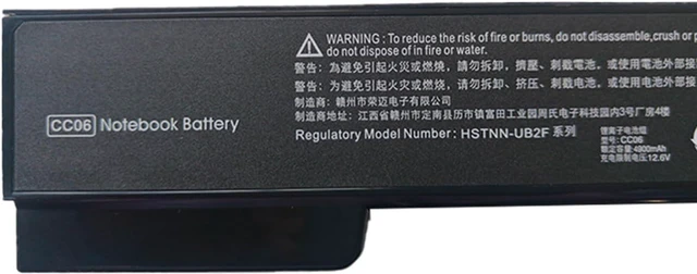 Alt view image 3 of 7 - Replacement 10.8V 4900MAH Laptop Battery Lightweight for 6565B 8470P 6470B 6570B 8570P CC06XL Notebook Accessories Lightweight Notebook Battery Replacement