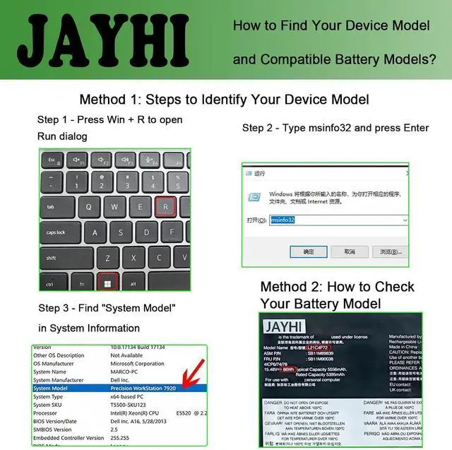 Alt view image 2 of 6 - JAYHI L21C4P72 86Wh Laptop Battery L21D4P73 L21M4P74 L21M4P73 L21D4P72
