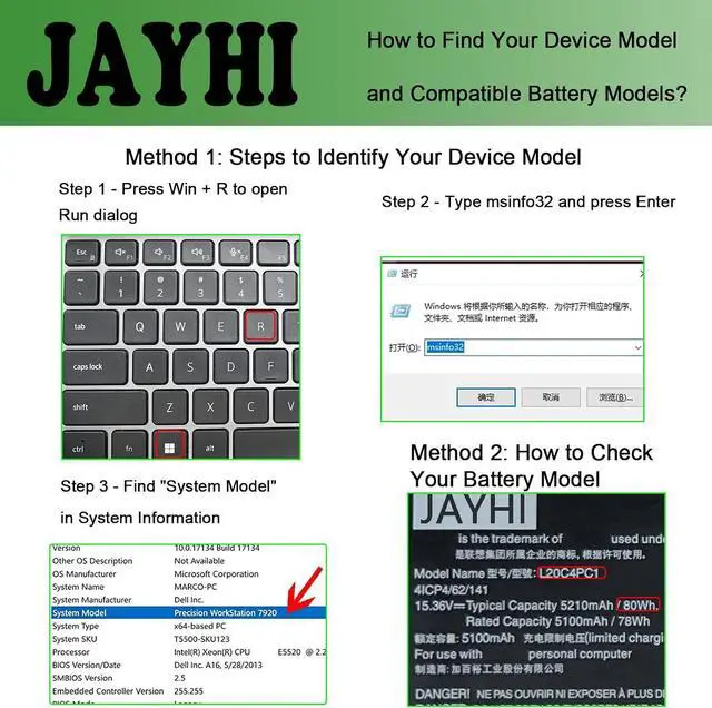 Alt view image 3 of 7 - JAYHI L20C4PC1 80Wh Laptop Battery L20M4PC1 15.36V L20D4PC1 L20L4PC1