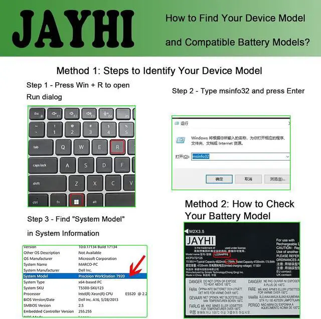 Alt view image 2 of 7 - JAYHI L22M4PF6 75Wh Laptop Battery SB11K40865 5B11K40866 L22C4PF6 15.56V