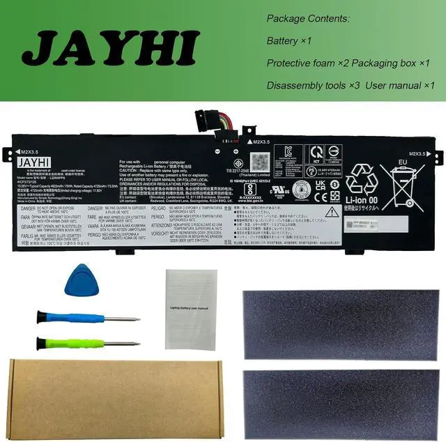 Alt view image 7 of 7 - JAYHI L22M4PF6 75Wh Laptop Battery SB11K40865 5B11K40866 L22C4PF6 15.56V