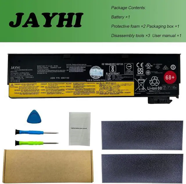 Alt view image 7 of 7 - JAYHI 45N1130 48Wh Laptop Battery 45N1728 45N1767 45N1777 45N1134 45N1734