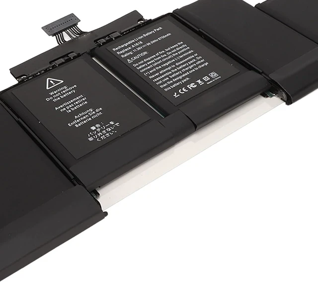 Alt view image 5 of 7 - Laptop Battery Replacement 8755mAh High Capacity A1618 Chip Compatible with Pro 15 Inch A1398 Mid 2012 Early 2013 Running OS X