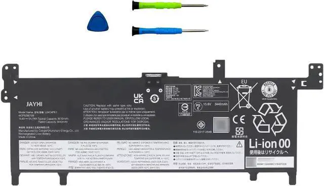 Main image of JAYHI L24C4PK1 54.7Wh 3440mAh Laptop Battery L24M4PK4 L24D4PK4 15.6V 4-Cell
