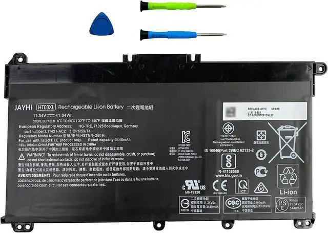 Main image of JAYHI HT03XL 41.9Wh Laptop Battery HSTNN-DB8R HSTNN-DB8S HSTNN-IB80 11.55V