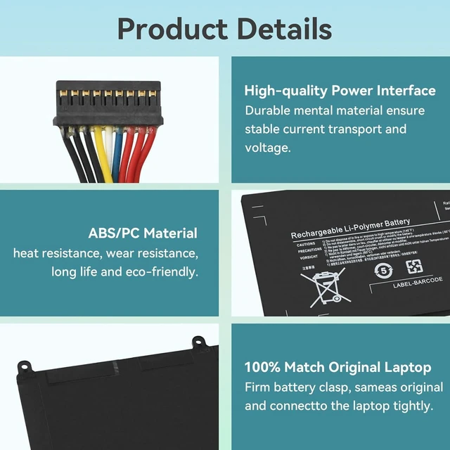 Alt view image 5 of 7 - 40Wh AA-PBZN4NP Compatible for Sam-sung Series 7 Slate PC 700T1A XE700T1A XQ700T1A XE700T1A-A01DE XE700T1A-A02DE XE700T1A-A02FR
