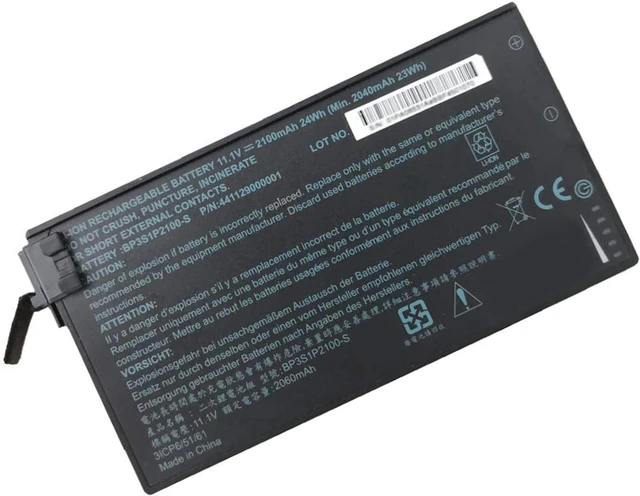 Main image of 11.1V 2100mAh 24Wh BP3S1P2100-S Compatible for Getac V110 Tablet BP3S1P2100 441129000001 3ICP6/51/61 Series