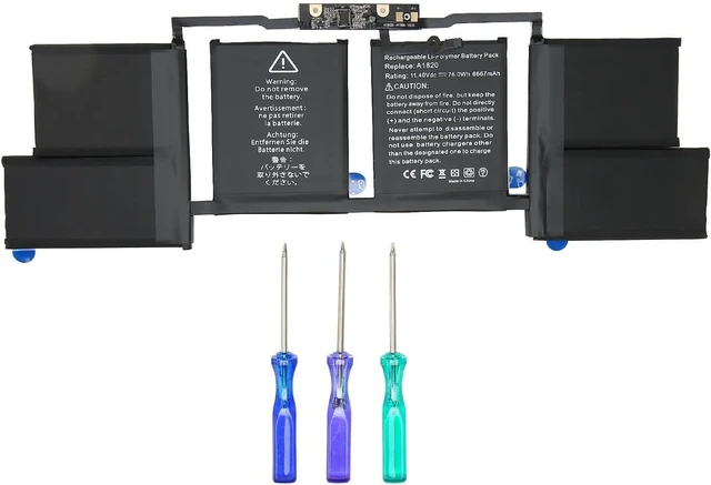 Alt view image 6 of 7 - Durable 76Wh 6667mAh Battery Replacement for A1707 A1820 Includes 3 Screwdriver for MLW72CHA MLW82CHA