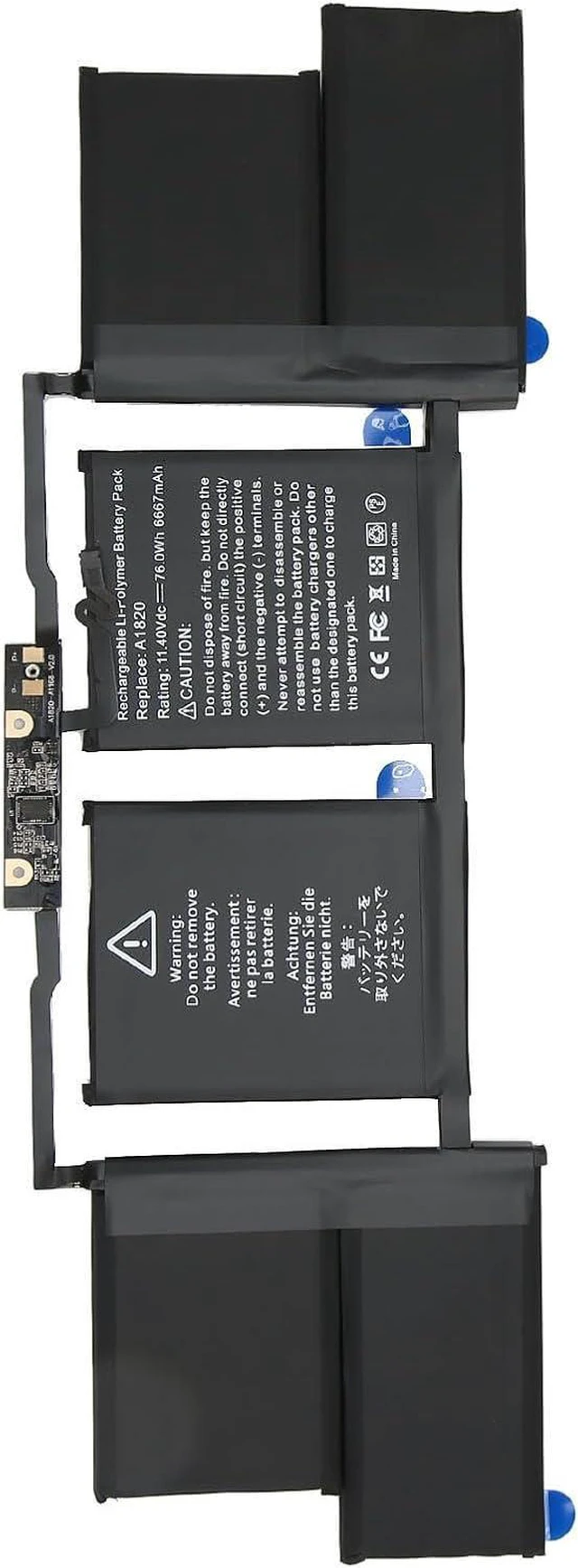 Alt view image 7 of 7 - Durable 76Wh 6667mAh Battery Replacement for A1707 A1820 Includes 3 Screwdriver for MLW72CHA MLW82CHA