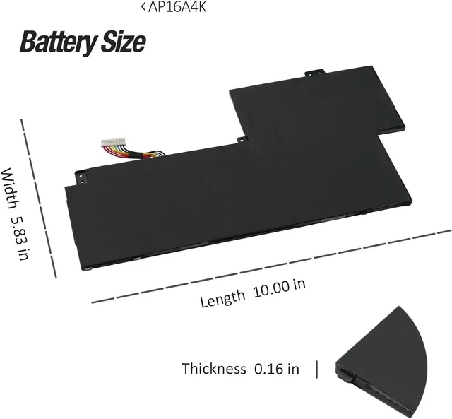 Alt view image 7 of 7 - 11.25V 42Wh/3770mAh AP16A4K Compatible for Acer Swift 1 SF113-31 Aspire One 11 AO1-132 AO1-132-C5MV AO1-132-C3T3 AO1-132-C0QL SF113-31-P5CK SF113-31-P13P Series