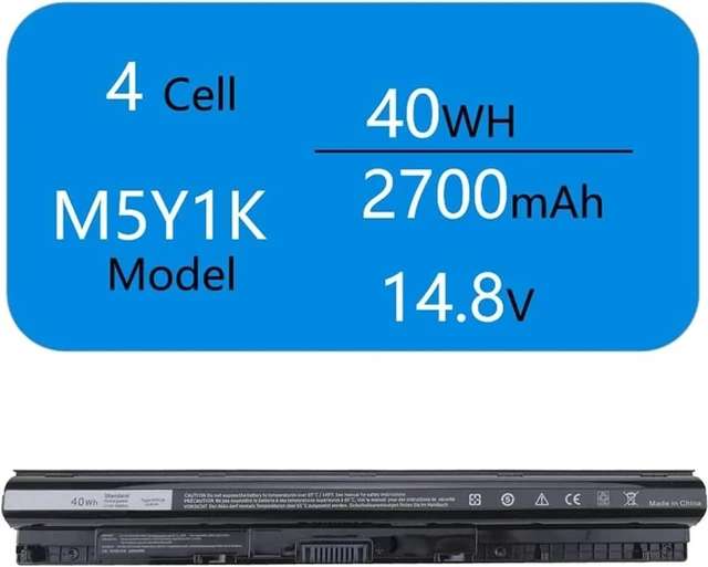Alt view image 5 of 6 - M5Y1K 14.8V BatteryCompatible for Dellfor Inspiron 15 3000 5000 Series 5559 5558 5555 5758 3567 3551 3552 3558 14 3451 3452 5458 17 5755 5756