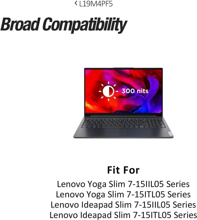 Alt view image 2 of 6 - 15.44V 71Wh L19M4PF5 L19C4PF5 Compatible for Lenovo Yoga Ideapad Slim 7-15IIL05 Slim 7-15ITL05 15.6" Series Type 82AA 82AC 82AD 82AF 82AA0031GE 82AA0014GE