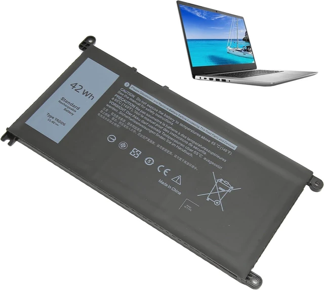 Alt view image 3 of 7 - Cryfokt Laptop Battery 3680mAh High Safety Durable ABS Laptop Battery Replacement for 3493 3501 3582 3793, Easy Installation for Students and Professionals