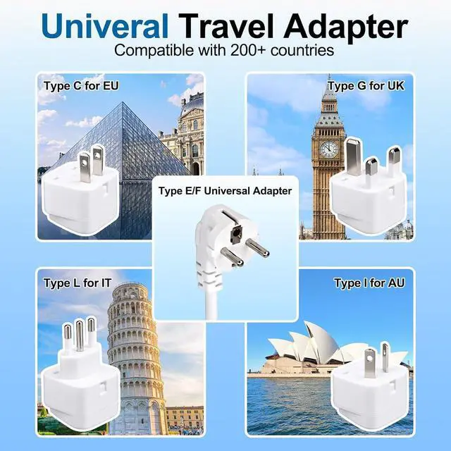 Alt view image 5 of 7 - 220v to 110v Travel Voltage Converter | International Universal Voltage Converter US to Europe Power Transformer, 2000W Electric Step Down Outlet Converter for EU UK