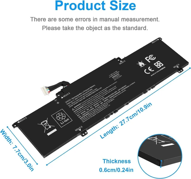 Alt view image 6 of 7 - BN03XL L77034-005 Battery for HP Envy X360 EE/ES 15-ES 13-BA 13-AY 13-ay0xx 15m-ee0xxx HSTNN-DB9N HSTNN-OB1O L73965-271 L76965-271 L76985-271 L76965-2C1 L76965-AC1