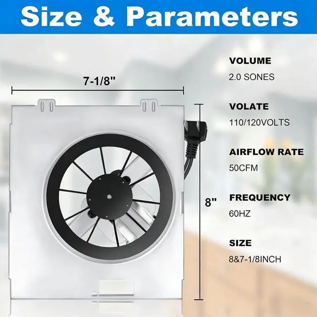 Alt view image 7 of 7 - C350BN B Unit 50CFM Fan Compatible with Nutone 696N(695) B Unit, C-350C2/VC-307C2ND B Unit, C-350/370A-A Units Only, VC305AN, VC305C2N, 690-A, 696NC Bathroom Exhaust Copper Motor Assembly
