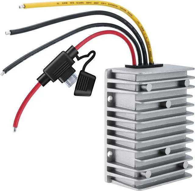 Main image of 48V 36V to 12V Step Down Transformer 360W 30A DC Voltage Converter with Fuse Waterproof Voltage Reducer Regulator for Truck Vehicle Car Boat Solar System