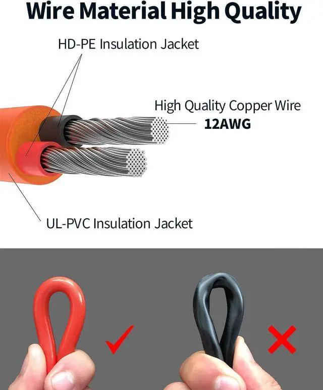 Alt view image 6 of 7 - Tonton 30FT DC 8mm Extension Cable for Solar Generator, 9M Power Station Adapter Cable with DC8020 Male Adapter for BLUETTI, Aker, Jacker Explorer, GZ Yeti Portable Power Station and Solar Panel