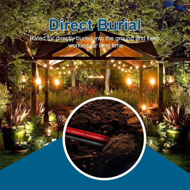 Alt view image 6 of 7 - MOOKEERF 6 Gauge Wire 2 Conductors Copper Wire 10FT, 6 AWG Battery Cable Oxygen Free Copper Wire for Solar Panel, Automotive, Trailer, RV and Speaker