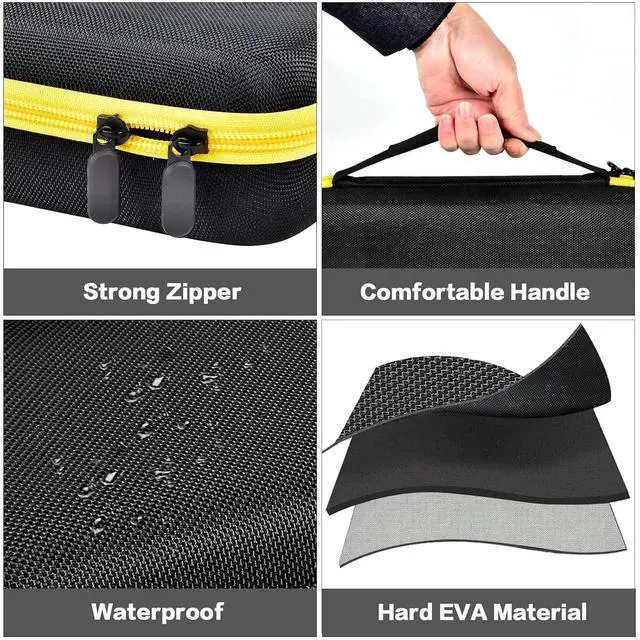 Alt view image 4 of 6 - Case Compatible with Klein Tools VDV501-851 VDV500-123 VDV226-110 VDV427-300. Storage Carrying Travel Holder for Cable Tester for Scout Pro 3/ Tracer Probe/Wire Stripper and Accessories (Box Only)