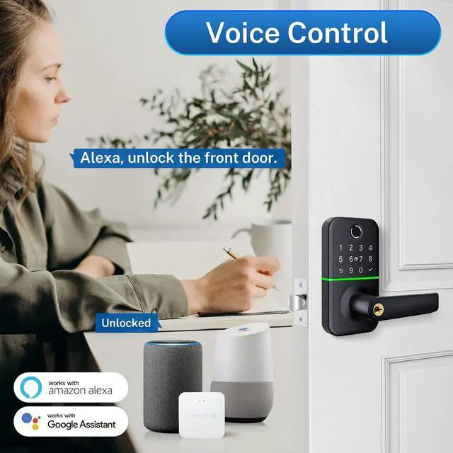 Alt view image 5 of 7 - TUYA WiFi Gateway for Kucacci Z1 Z2 Q1 Smart Lock: Compatible with Smart Life, Tuya App to Remotely Control Smart Door Lock, Compatible with Alexa, Google Assistant to Voice Control(Support WiFi 2.4G)