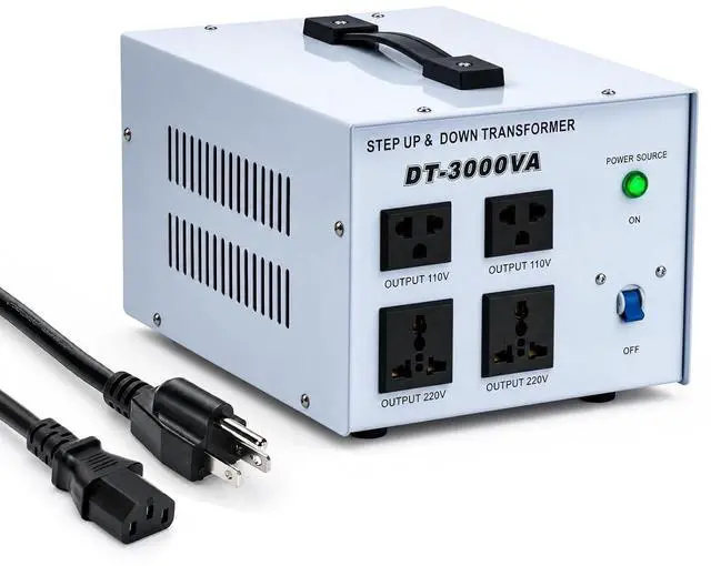 Main image of 3000W Voltage Converter Transformer Step Up 110V/120V to 220V/240V or Step Down 220V to 110V AC Power Converte