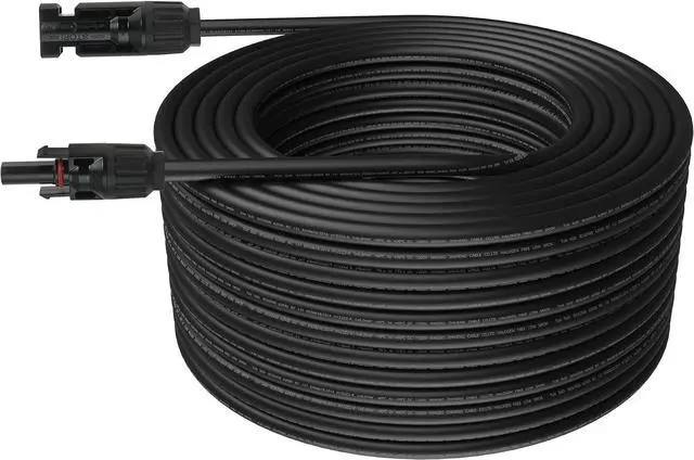 Alt view image 4 of 5 - 10AWG Solar Extension Cable, 10 Gauge Wire, 100 Feet Solar Connectors Panel Wire with Adapter Tool Kit (Balck 100 Feet)